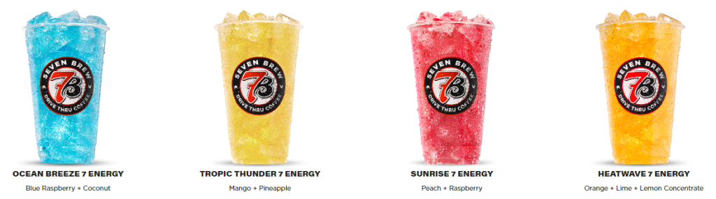 7 Energy Drink Menu